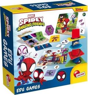 Игра, набор Lisciani Spidey and Amazing Friends, EN, DE, ПЛ, многоцветный