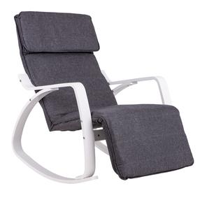 Supamasis krėslas ModernHome TXRC-02, balta sp./tamsiai pilka sp., 70 cm x 70 cm x 97 cm