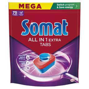 Indaplovių tabletės Somat All in 1 Extra, 75 vnt.