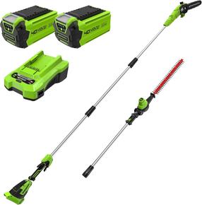 Akumulatora dzīvžoga šķēres Greenworks GD40PSHK2X, 40 V