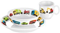 Indų komplektas Tescoma Bambini Little Cars, 4 m., 21 cm, porcelianas, įvairių spalvų