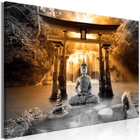 Reprodukcija Artgeist Buddha Smile KR33, 60 cm x 40 cm