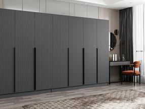 Шкаф Kalune Design Kale Plus 7779, антрацитовый цв., 52 см x 315 см x 210 см