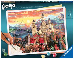 Tapymas pagal skaičius Ravensburger CreArt Magic Castle, įvairių spalvų