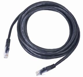 Juhe Gembird Cablexpert CAT5e UTP Patch PP12-5M/BK RJ-45 Male, RJ-45 Male, 5 m, must v.