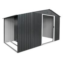 Sodo sandėliukas, su vieta malkoms 4IQ 6 m2, 196 cm x 322 cm x 196 cm, pilka sp.