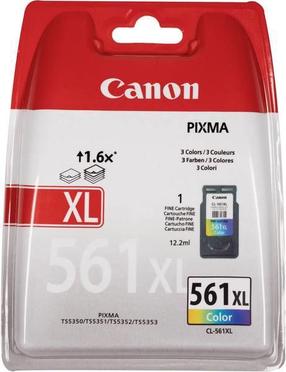 Spausdintuvo kasetė Canon CL-561XL, geltona/mėlyna/purpurinė (magenta), 12.2 ml