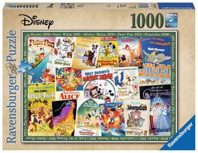 Пазл Ravensburger Disney Vintage Movie Poster, 50 см x 70 см, 1000 шт., многоцветный