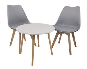 Kavos staliukas Asger, balta sp., 60 cm x 60 cm x 50 cm