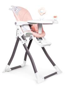 Barošanas krēsls EcoToys Feeding Chair Pink, balta krās./rozā krās./pelēka krās.