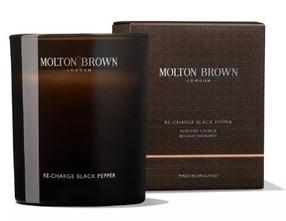 Svece, aromātiskā Molton Brown Re-Charge Black Pepper, 30 - 40 h, 190 g, brūna krās.