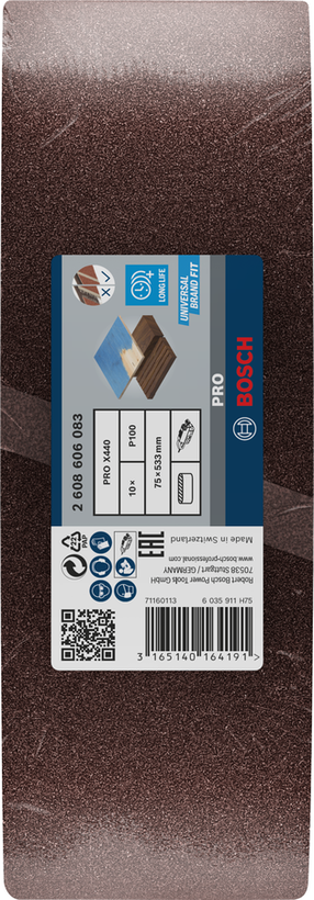 Lihvimislint Bosch Pro X440, 100, 53.3 cm x 7.5 cm