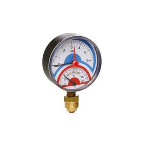 Termomanometrs ICMA 91258AD06120, 80 mm, 1/2 collas – Ārējā vītne, 6 Bar