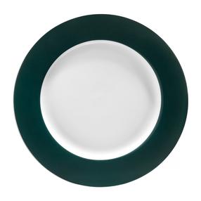 Šķīvis deserta Ambition Aura Green, Ø 19 cm, balta krās./zaļa krās.
