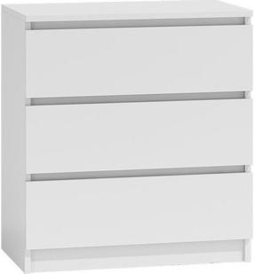 Komoda Malwa M3, balta sp./šviesiai pilka sp., 77 cm x 40 cm x 70 cm