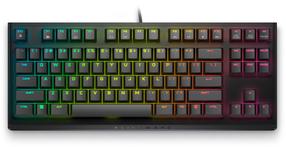 Vadu spēļu tastatūra Dell Alienware AW420K Cherry MX RGB RED, EN, melna krās.