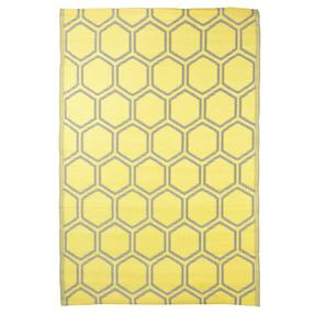 Vaip väliterrassidele VLX Esschert Design Outdoor 433914, kollane v., 182 cm x 122 cm