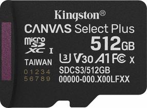 Atmiņas karte Kingston Canvas Select Plus SDCS3/512GBSP, 512 GB, 150 Mb/s