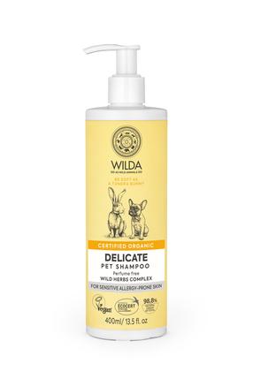 Šampūnas gyvūnams Wilda Siberica DELICATE, 400 ml