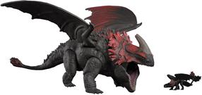 Figūrėlių rinkinys Spin Master How to Train Your Dragon Red Death Chomping Rampage, 2 vnt., juoda sp./raudona sp.