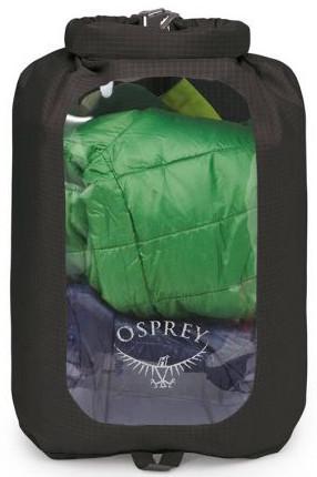 Ūdensizturīgā soma Osprey DrySack, 12 l, melna krās.