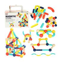 Kaladėlės Magnetic Stick, 64 vnt.