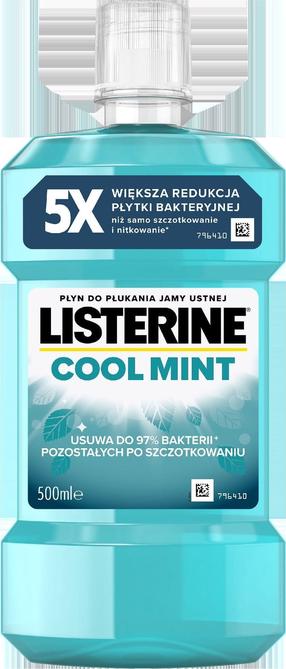 Burnos skalavimo skystis Listerine Cool Mint, mėtų skonio, 500 ml