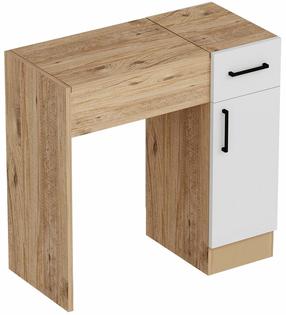 Kosmetinis staliukas Kalune Design İnci 550ARN2796, balta sp./atlantic pine sp., 108.8 cm x 77 cm x 37.3 cm