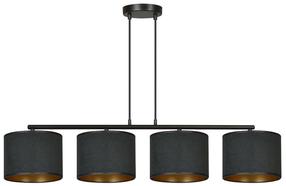 Lampa karināms Emibig Hilde 4 1054/4, E27, 4 x 15 W, melna krās. / melna krās., 18 x 16 cm