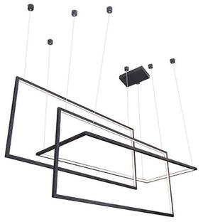Šviestuvas kabinamas AZzardo Metric AZ2914, LED, 3000 °K, 3 x 45 W, balta sp./juoda sp. / juoda sp.