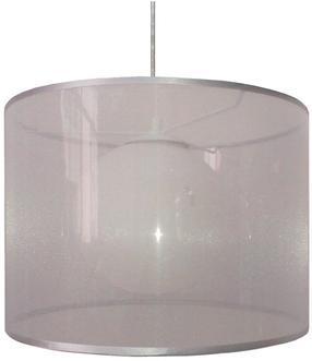 Valgusti rippuv Candellux Chicago, E27, 1 x 60 W, hõbe v. / valge v., 35 x 17 cm