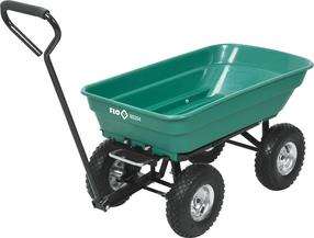 Dārza ratiņi Flo T90204, plastmasa, zaļa krās., 55 l