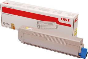 Tonerių kasetė Oki MC873, geltona sp.