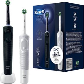 Elektriline hambahari Braun Oral-B Vitality Pro Duo, valge v./must v.