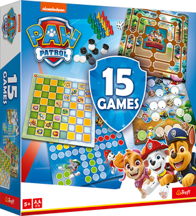 Набор настольных игр Trefl Paw Patrol 15in1, многоцветный, EN