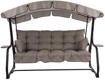 Lauko sūpynės Patio Ravenna Black Edition, juoda sp./rusva sp., 209 cm x 132 cm x 171 cm