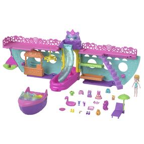 Rotaļlietu figūriņa, ar piederumiem Mattel Polly Pocket Unicorn Dream Cruise HWP26, daudzkrāsaina