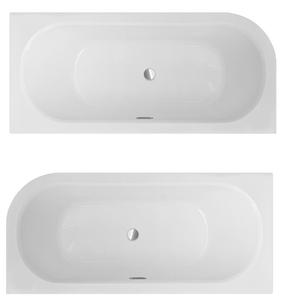 Vanna, iebūvējams Besco Avita Slim+, 160 cm x 75 cm x 42 cm, labā, zelta krās./balta krās.