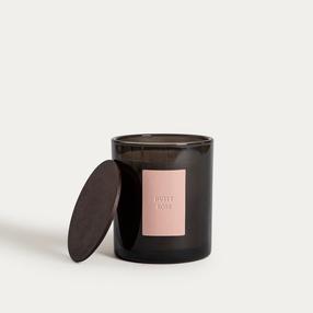 Žvakė, aromatinė Homla Urban leather dusty rose, 40 h, 380 g, juoda sp.
