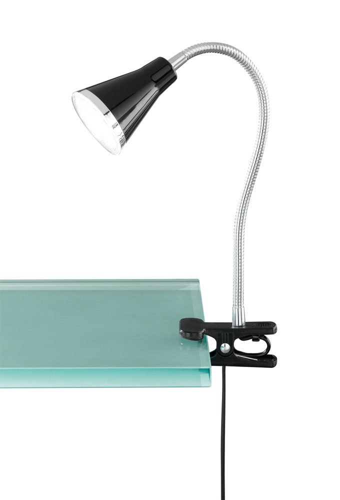 Klambriga laualamp Reality Arras R22711102, LED, 3.8W, must v./must v.