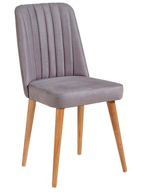 Valgomojo kėdė Kalune Design Stormi 0701 869VEL5216, matinė, pilka sp./pušies sp, 49 cm x 47 cm x 90 cm
