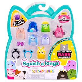 Kujukeste komplekt, koos tarvikutega Squishmallows Squish A Longs SQAL0021-5, 2.5 cm, 8 tk, (värv/disain valitakse juhuslikult)