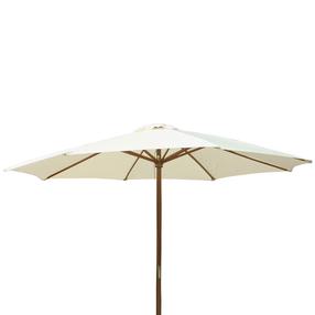 Dārza saulessargs Patio Poly, 300 cm, gaiši brūna krās.