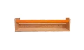 Sieninė lentyna Kalune Design 109TRS1198, oranžinė sp., 14.5 cm x 56 cm x 8 cm