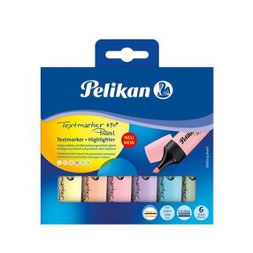 Текстовый маркер Pelikan Textmarker 490 817325, многоцветный, 6 шт.