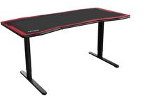 Kompiuterinių žaidimų stalas reguliuojamo aukščio Nitro Concepts Tisch D16M NC-GP-DK-005, 72.5 cm x 160 cm, 72.5 - 82.5 cm, juoda sp./raudona sp.