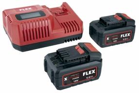 Akumuliatoriaus ir įkroviklio komplektas FLEX P-SET 55R, 12 V, li-ion, 5000 mAh