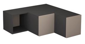 TV staliukas Kalune Design Compact, antracito sp./šviesiai ruda sp., 92 cm x 90 cm x 32 cm