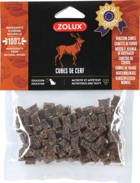 Skanėstas šunims Zolux Cubes, elnių mėsa, 0.100 kg
