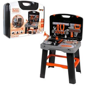 Bērnu darbarīku komplekts, rokdarbnieka galds Smoby Black & Decker 360734, melna krās./oranža krās.